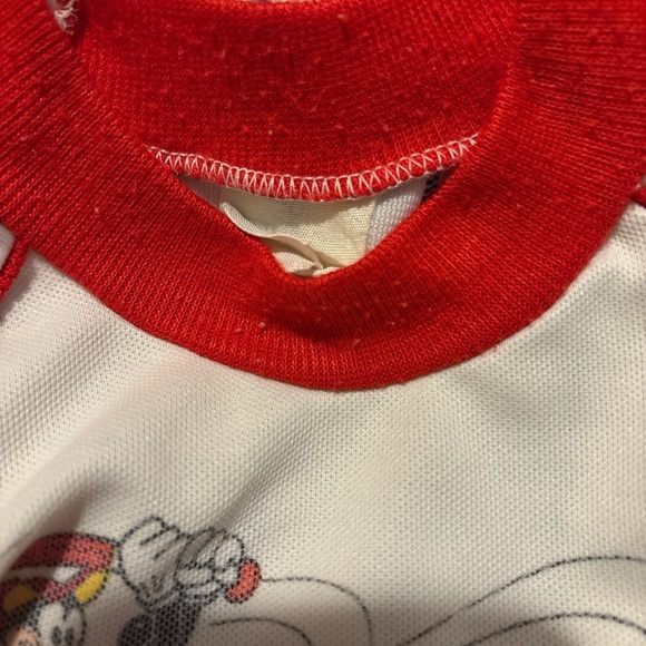 1960 Vintage Toddler Walt Disney Mickey & Goofy Baseball Top Jersey 18M Tee - Picture 4 of 5